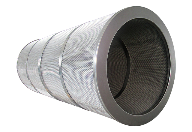 Flame retardant antistatic polyester cloth air filter cartridge